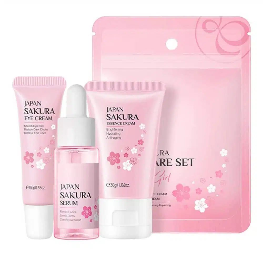 Laikou Japan Sakura Skincare Set – 3pcs