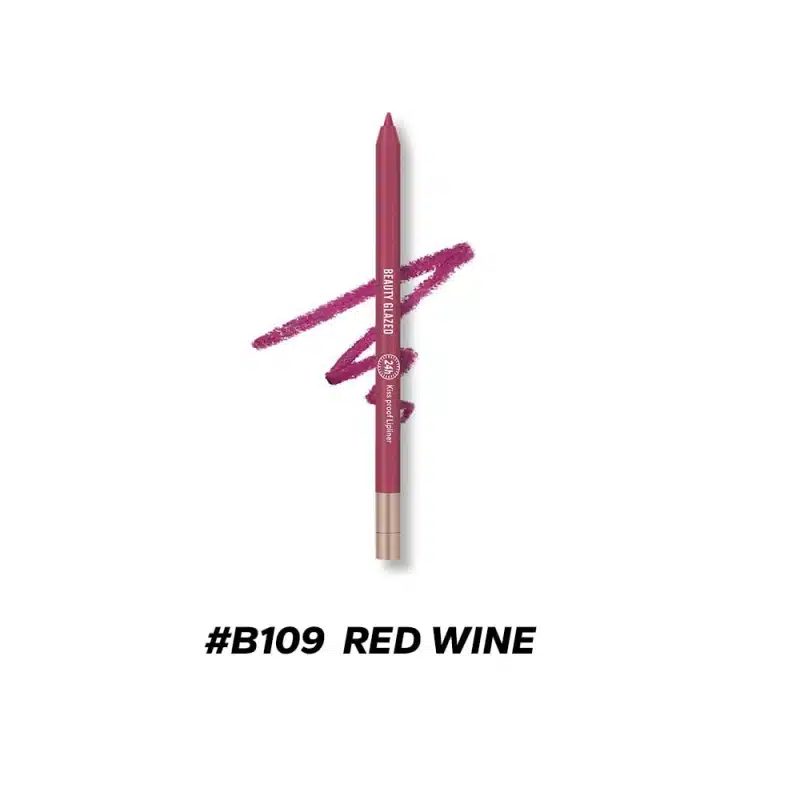 Beauty Glazed Lip Liner Waterproof & Long Lasting – B109 Red Wine