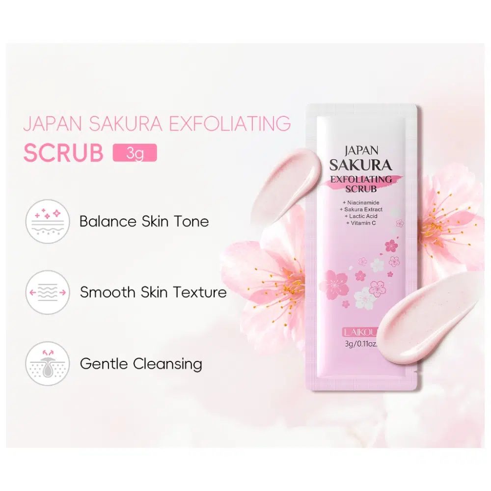 LAIKOU Japan Sakura Exfoliating Scrub 3g