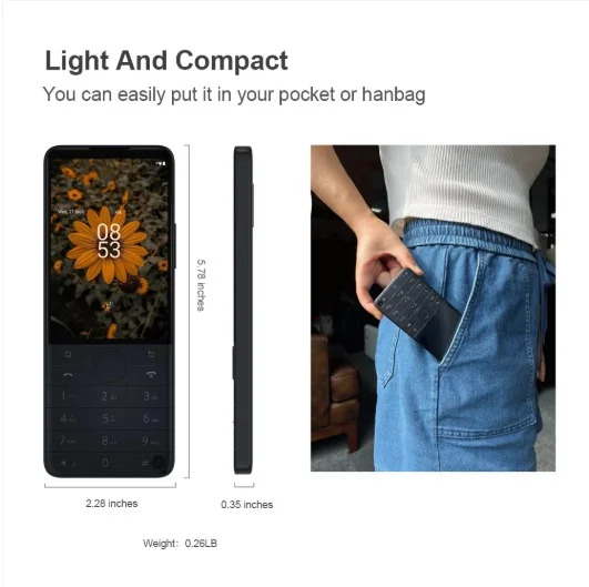 Xiaomi Qin F22 pro 4/64GB Mini Smartphone | 4G VoLTE, Android Support & Compact Design, 3.54 Inch Touch Screen, 2130 mAh