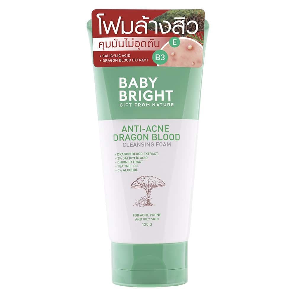 Baby Bright Anti-Acne Dragon Blood Cleansing Foam 120g