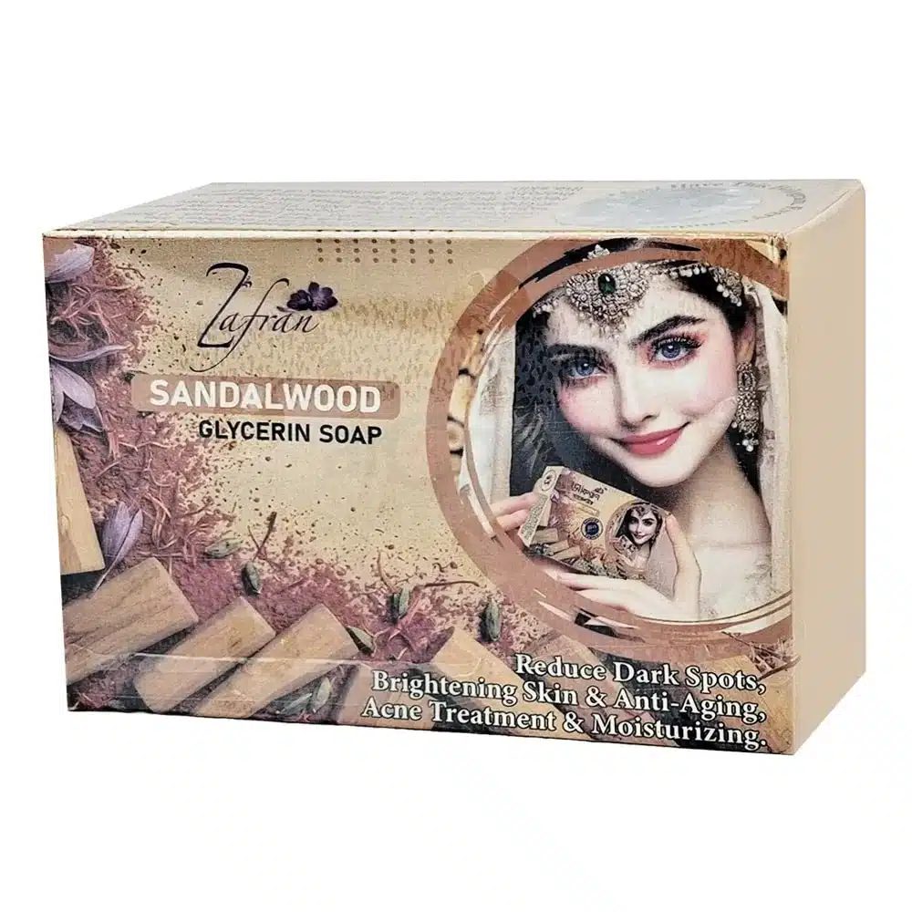 Zafran Sandalwood Glycerin Soap – 100gm