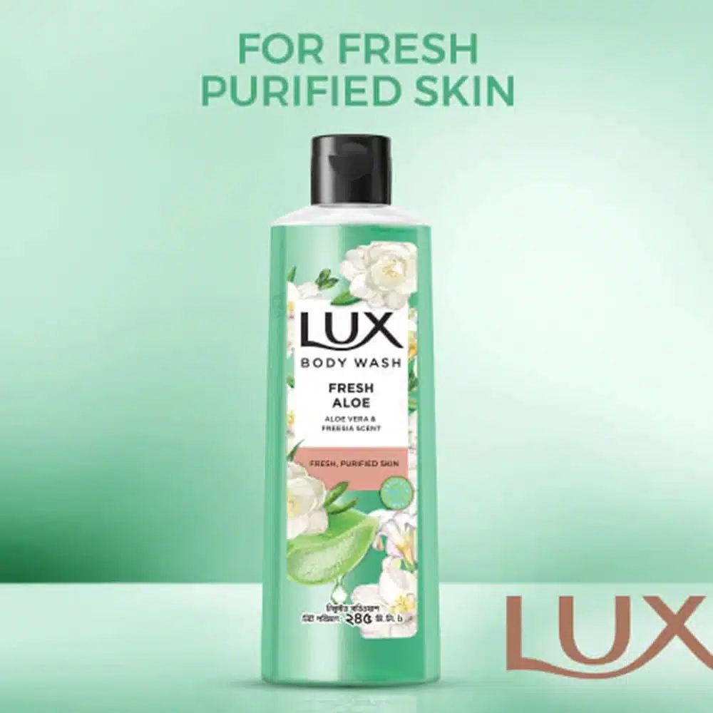 Lux Body Wash Skin Detox Freesia Scent Aloe Vera-245ml