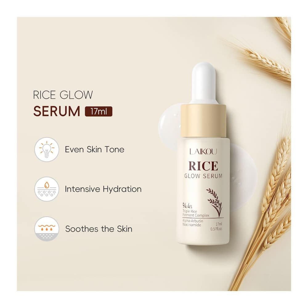 Laikou Rice Glow Serum: The Secret to Radiant, Glass Skin 17ml
