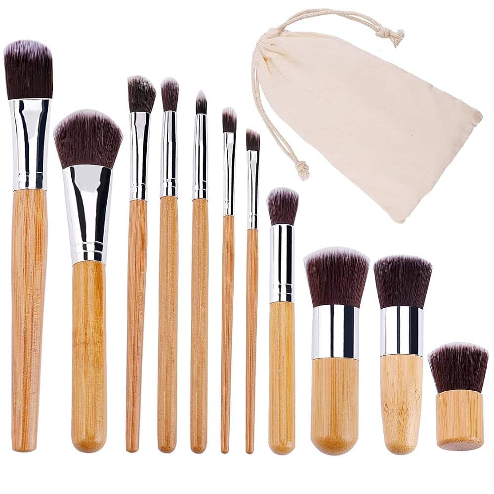 LMLTOP  BUMBOO MAKEUP BRUSH 11 PIS SET
