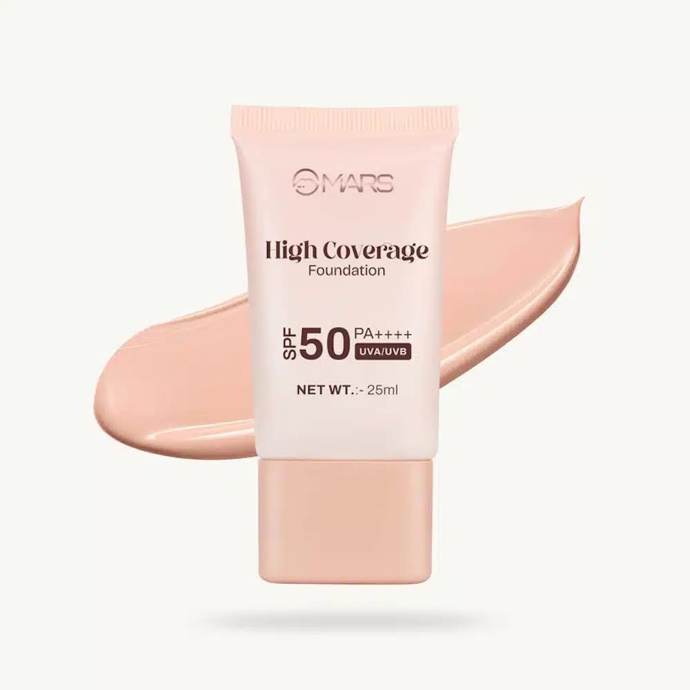 MARS High Coverage Foundation Ivory Glow 01 SPF 50 PA++++ 25