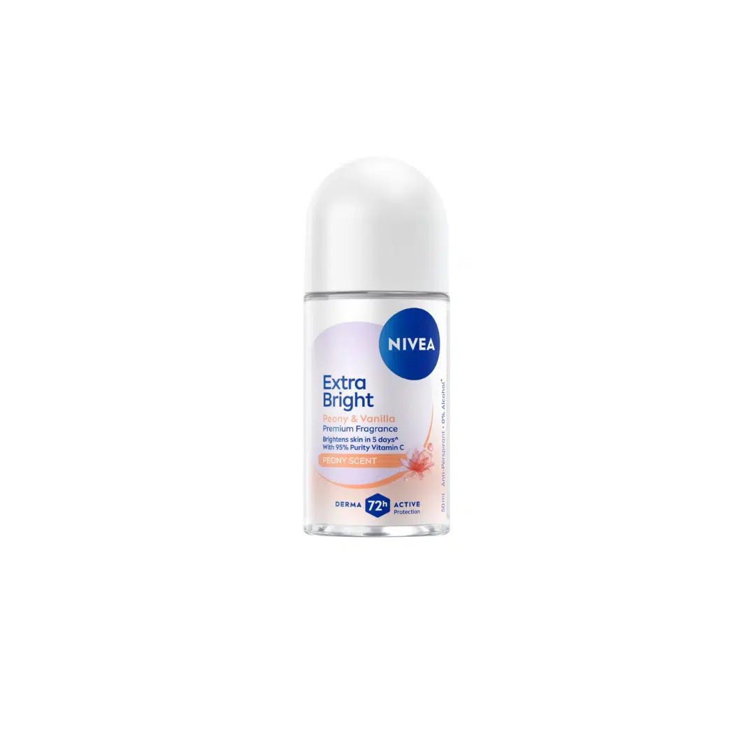 Nivea Extra Bright Peony & Vanilla Deodorant Roll On – 50 ml