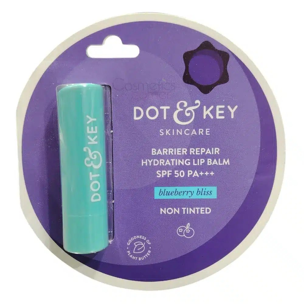 Dot & Key Barrier Repair Hydrating Lip Balm SPF 50+ PA+++ – Blueberry Bliss (Non-Tinted)
