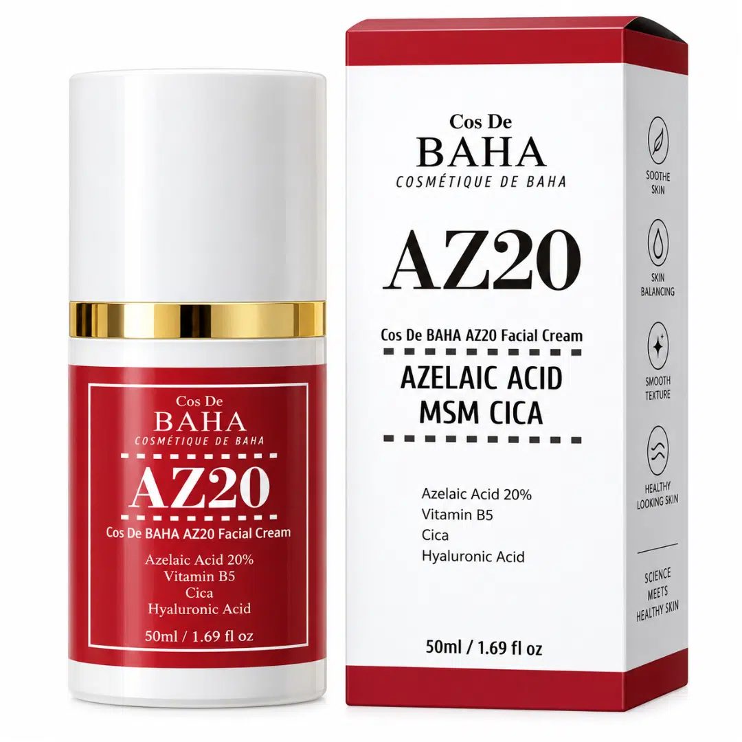 Cos De BAHA AZ20 Azelaic Acid MSM Cica Facial Cream – 50ml