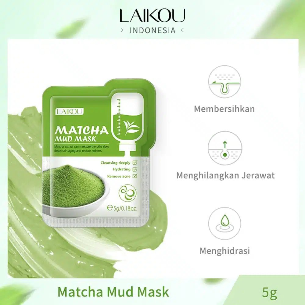 LAIKOU Matcha Mud mask – 5g (mini)