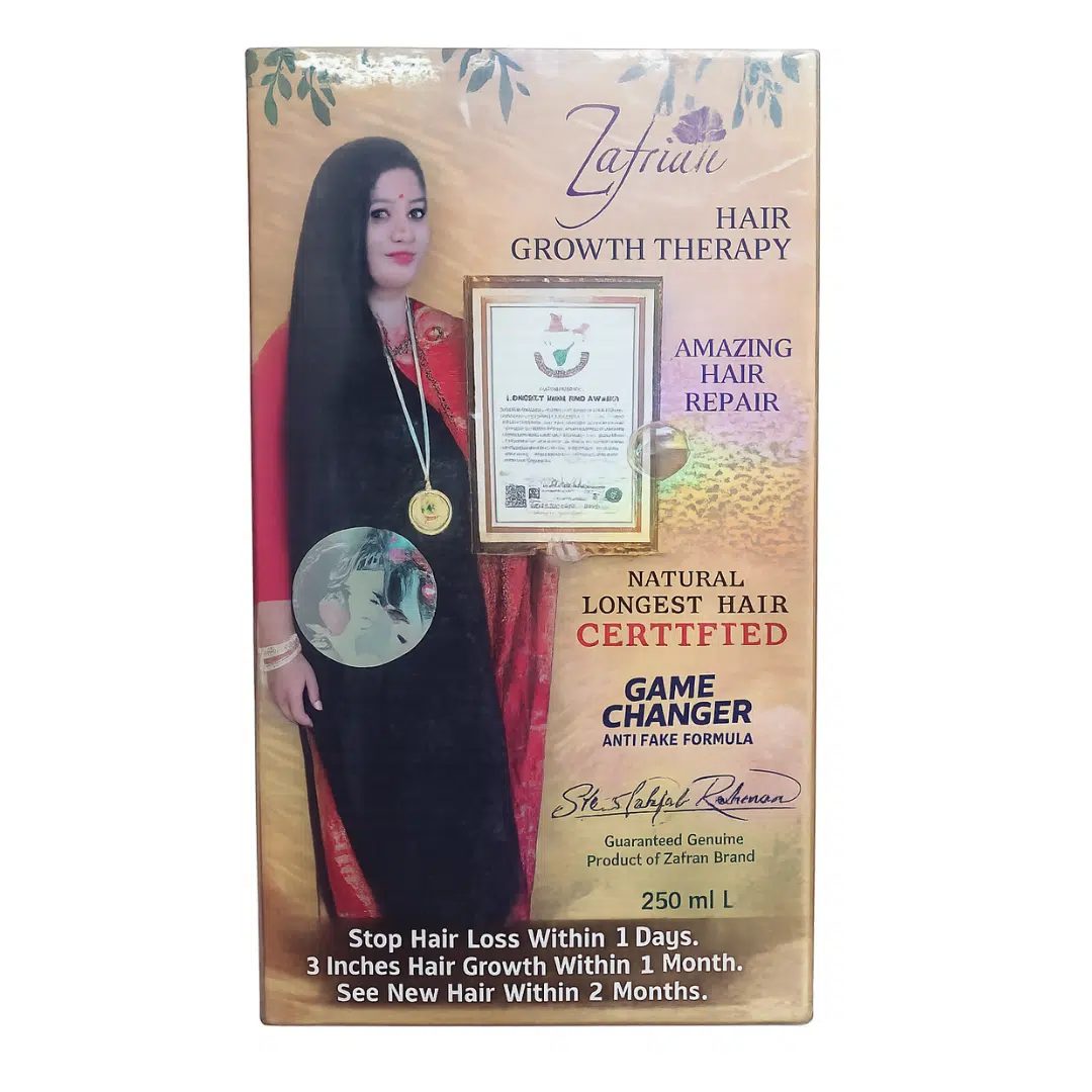 Zafran Hair Growth Therapy Oil 250MlZafran Hair Growth Therapy Oil – 250ml