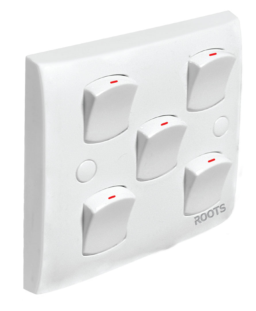 FIVE GANG ONE WAY SWITCH