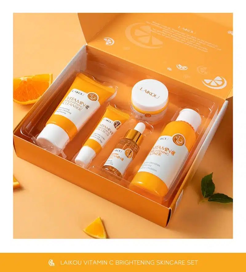 Laikou Vitamin C Skin Care Brightening Set – 5pcs