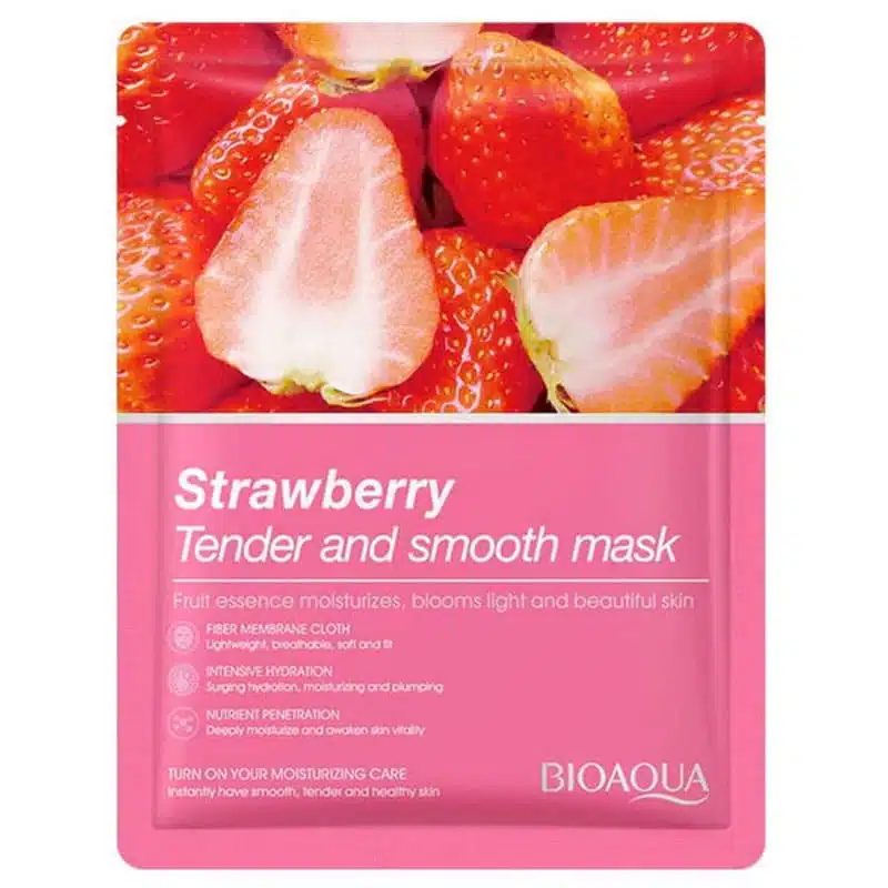 BIOAQUA Strawberry Tender and Smooth Sheet Mask – 25g