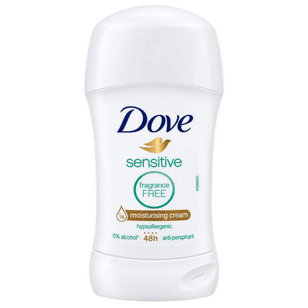 Dove Sensitive Moisturising Cream Antiperspirant Stick – 40gm