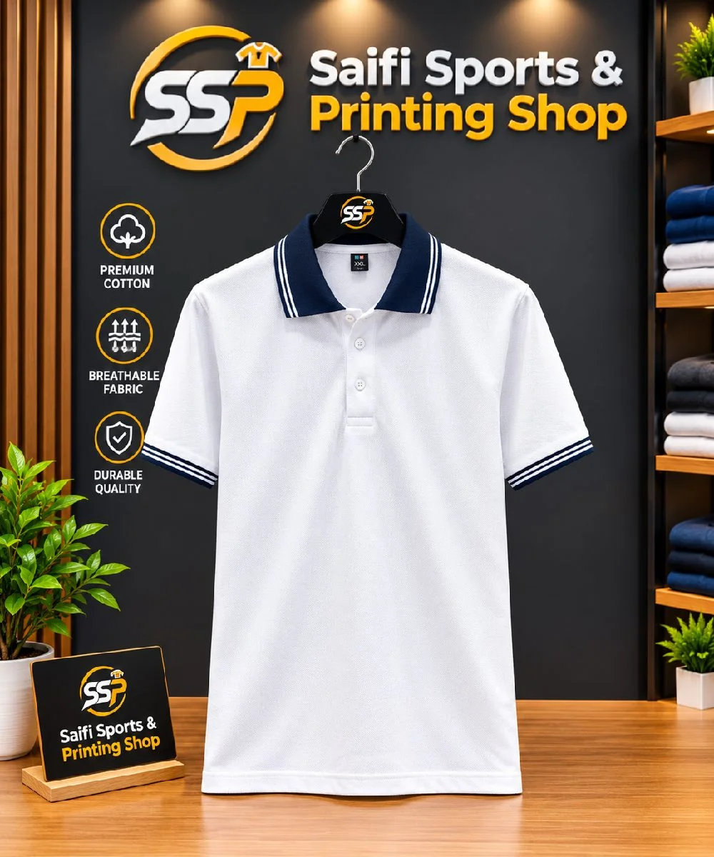 Polo white blue t-shirt