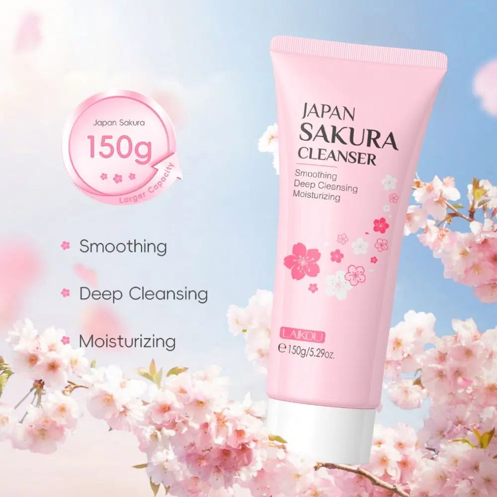 Laikou Japan Sakura Cleanser 150g (Deep Cleansing & Smoothing)
