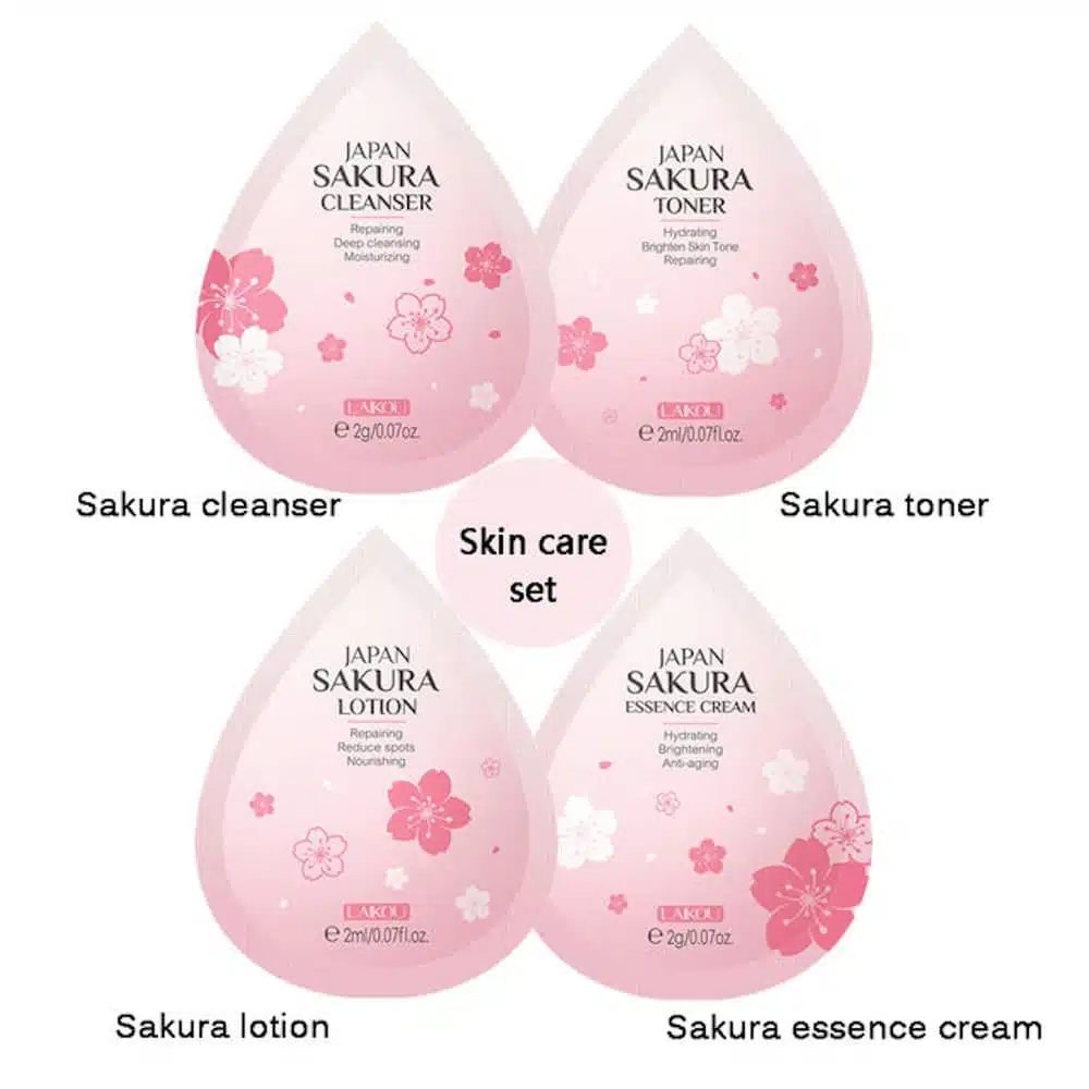 Laikou Japan Sakura Skin Care Set (mini) – 4pcs