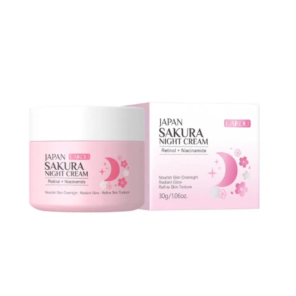 Laikou Sakura Night Cream Retinol + Niacinamide Moisturizing 30g