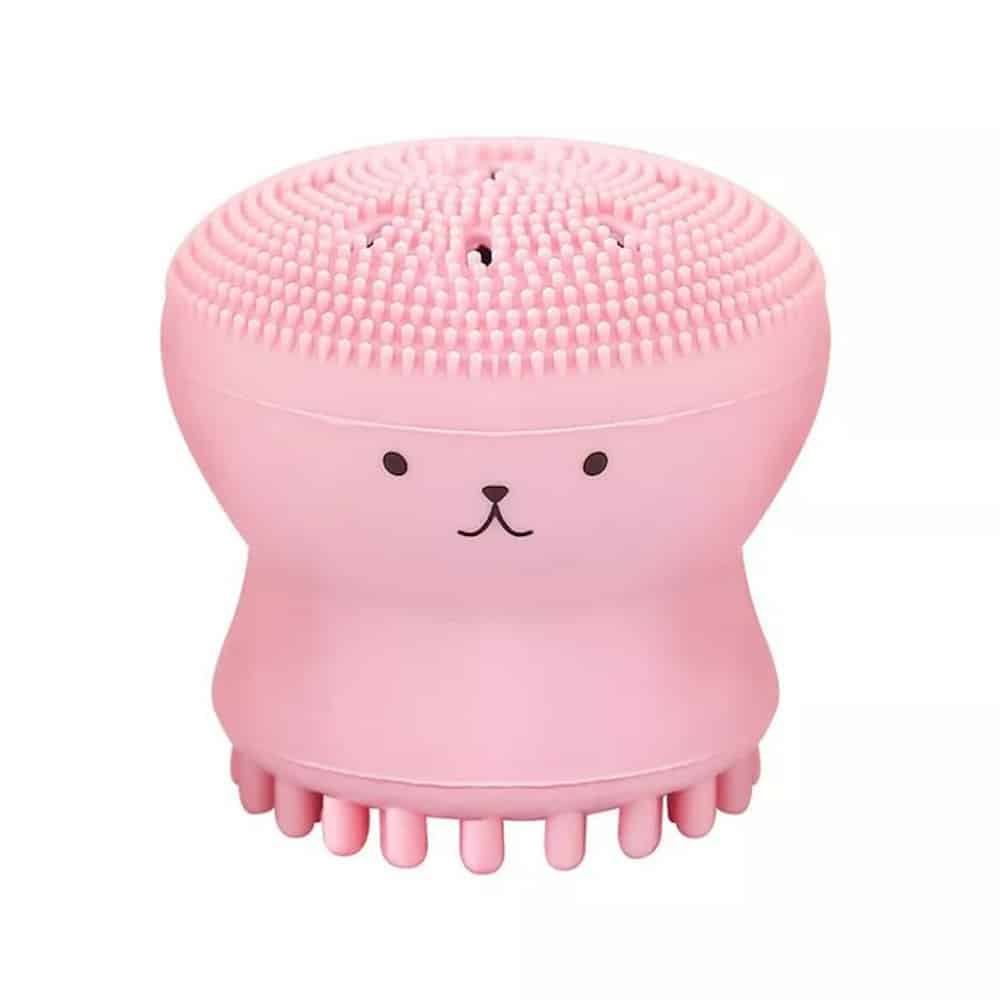 Laikou Octopus Silicone Face Cleansing Brush – Pink