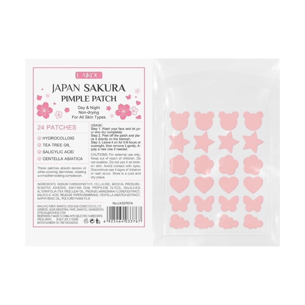 Laikou Sakura Pimple Patch Day & Night – 24 Patches