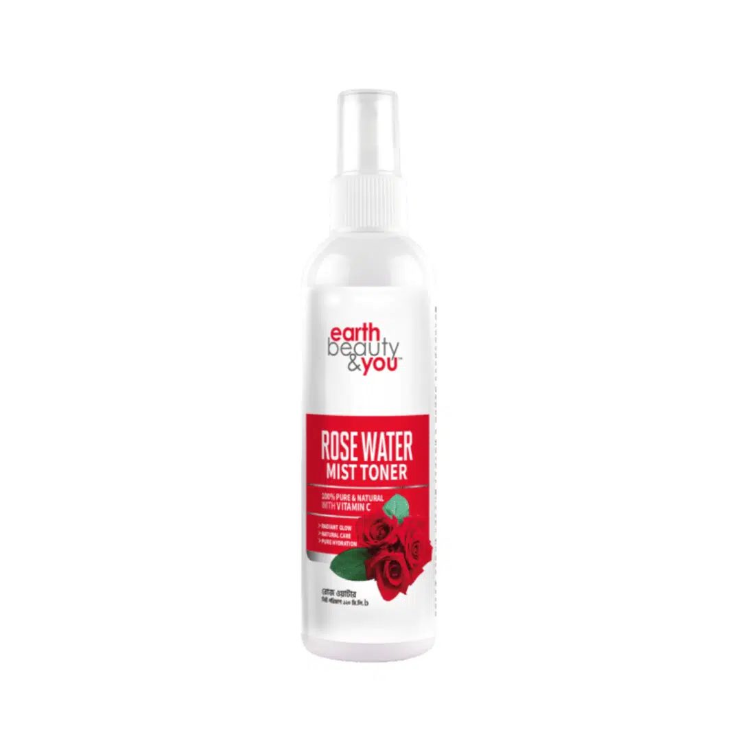 Earth Beauty & You Rose Water With Vitamin C Mist Toner – 120ml