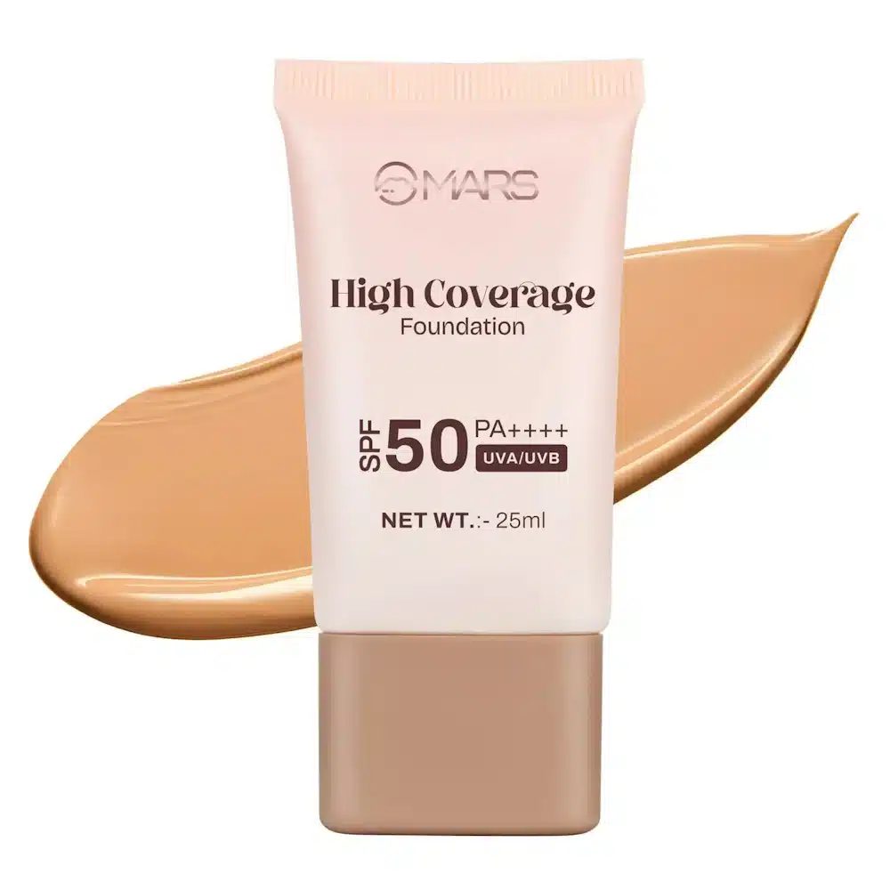 MARS High Coverage Foundation Almond 07 SPF 50 PA++++ 25ml