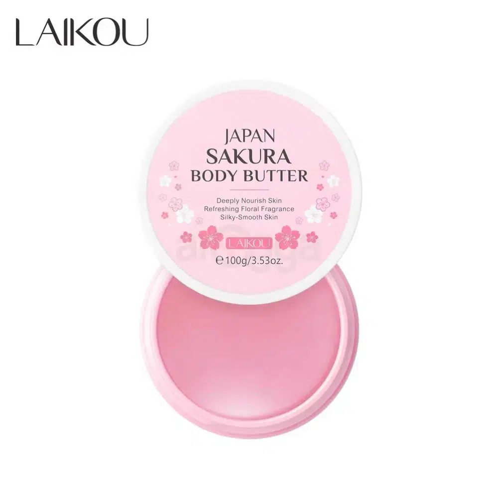 LAIKOU Japan Sakura Body Butter 100g (Deeply Nourish & Silky-Smooth)