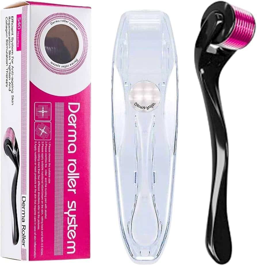Derma Roller System 540 Needles Derma for Face and Skin Care – 0.25mm